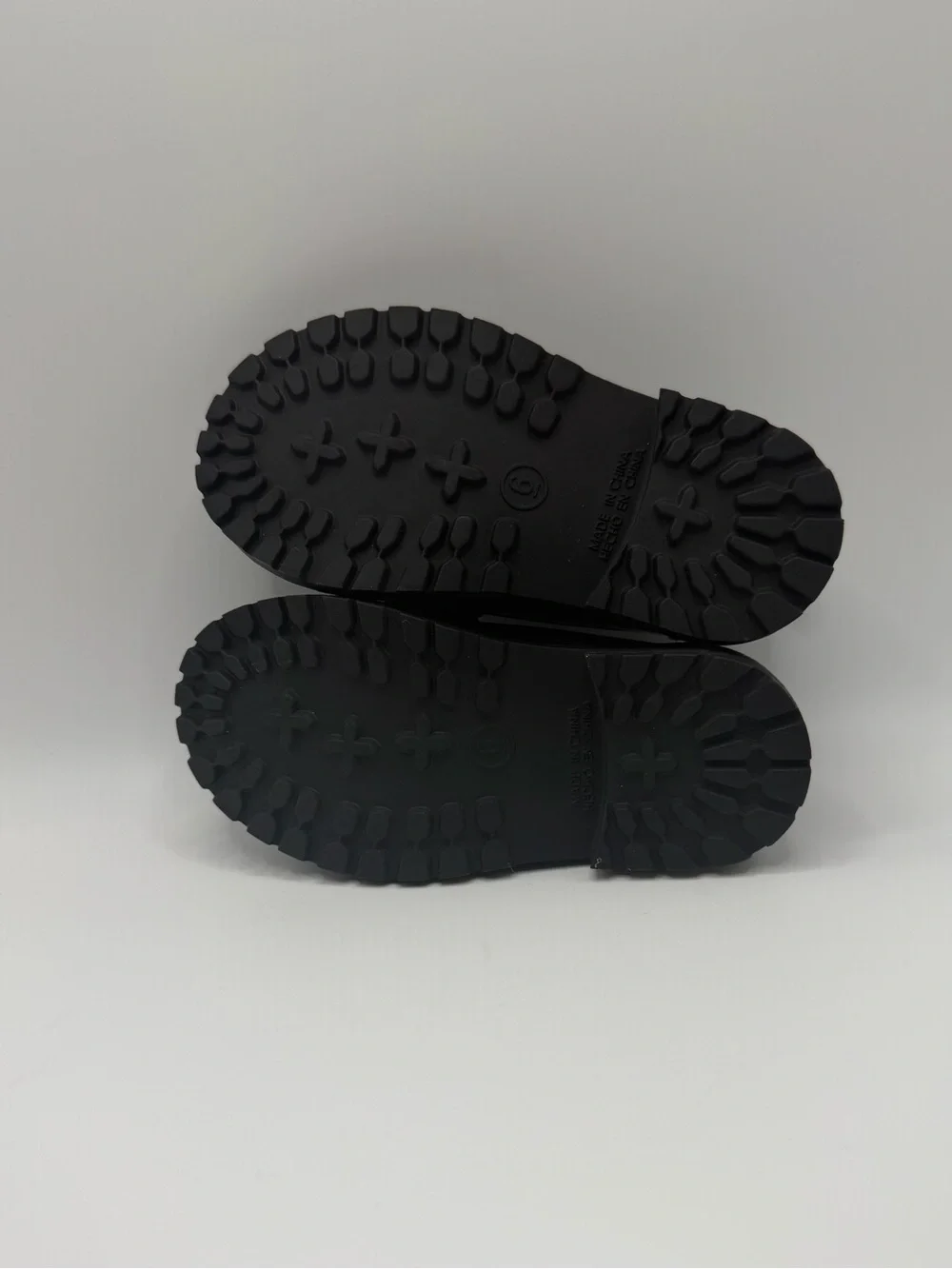 Old Navy Black Patent Loafer Flats with Chunky Sole